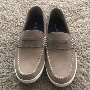 Cole Haan Suede Loafer - Taupe - Size 8